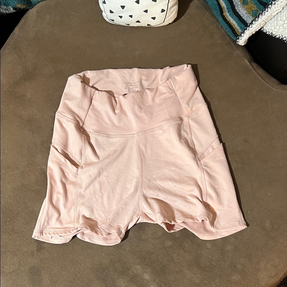 Women's Pink Biker Shorts